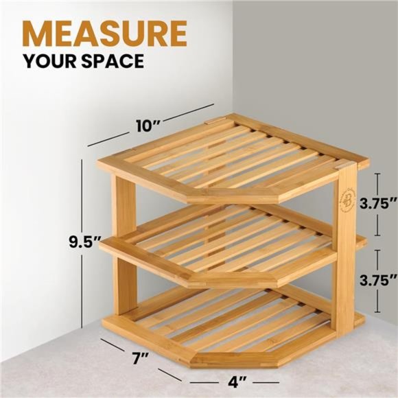 Cabinet Shelf Organizer -Corner Shelf for Kitchen &Bathroom -Countertop &Kitchen - Picture 5 of 7